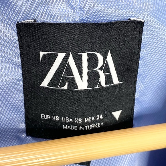 Zara Straight Cut Blazer Bloggers Favorite In Blue XS - Picture 11 of 13